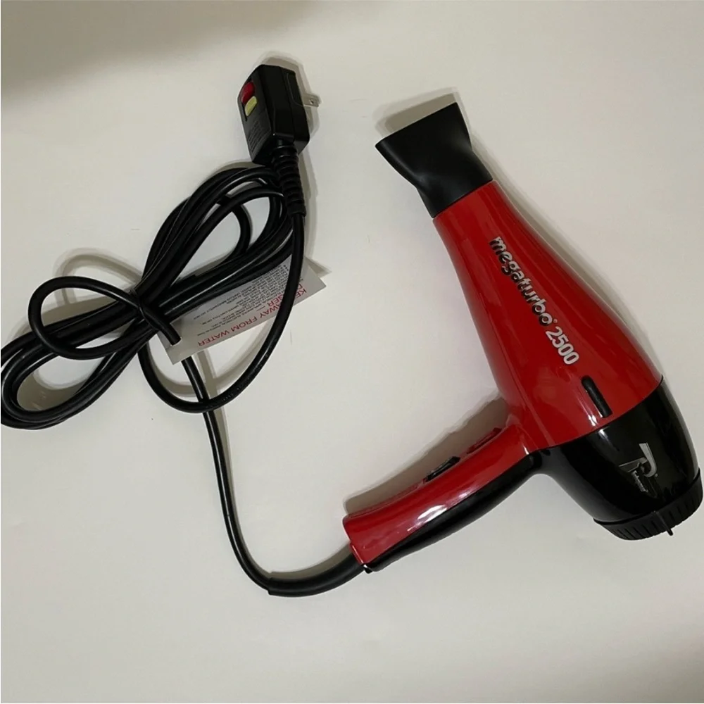 New MEGATURBO 2500 Italian High Performance Professional Handheld Hair Dryer